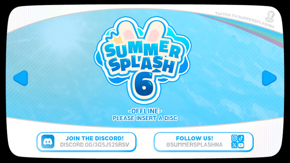 Summer Splash 6 Twitch Offline Graphic